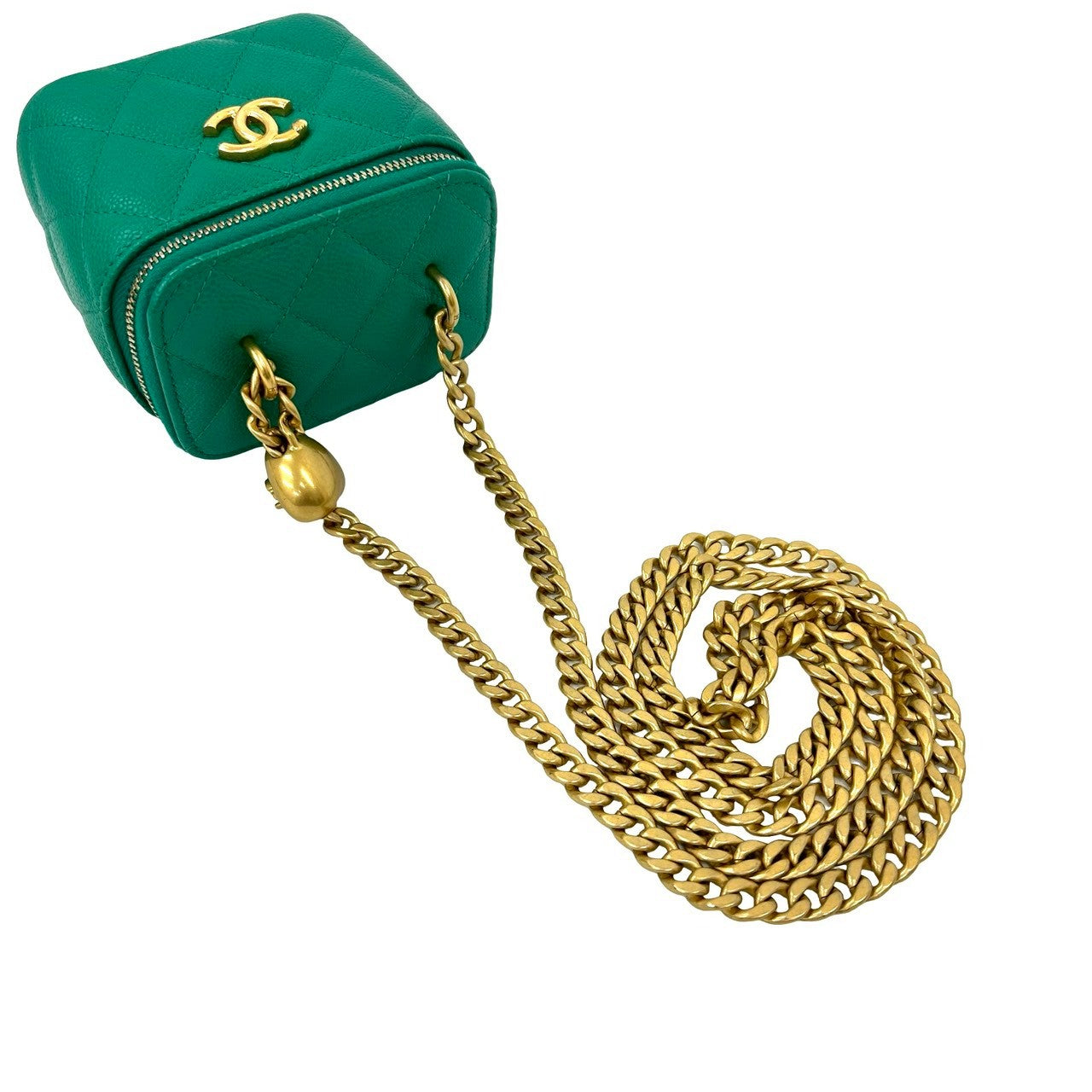 CHANELシャネルビューティーノベルティバッグ　グリーン CHANEL シャネル ショルダーバッグ – Trip