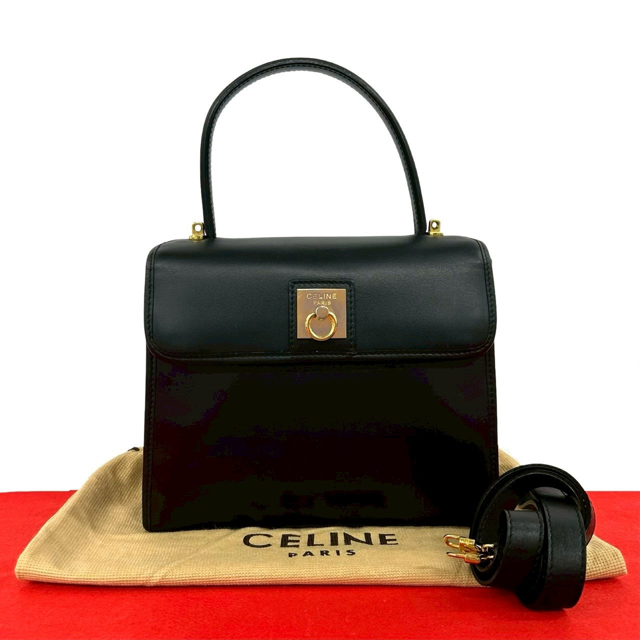 セリーヌ　ショルダーバッグ　正規品 CELINE セリーヌ ショルダーバッグ ホワイト ブラゾン レザー チェーン