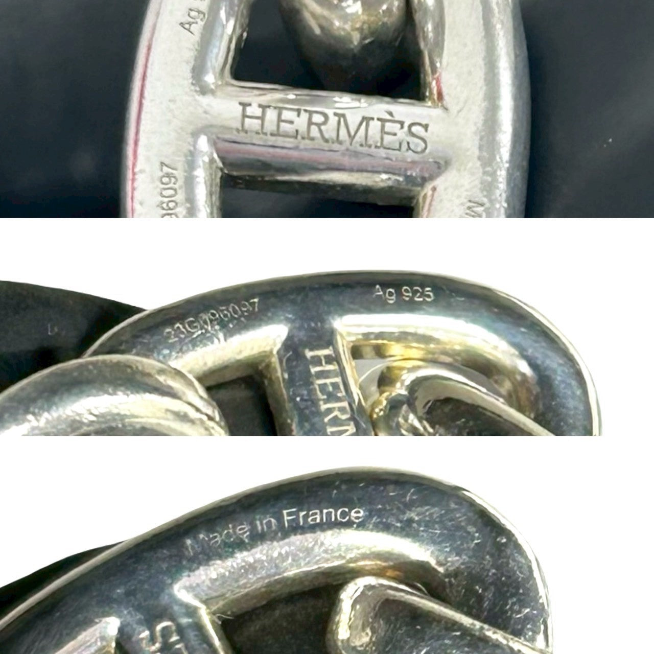 HERMES エルメス シェーヌダンクル TGM 12コマ ブレスレット – Trip