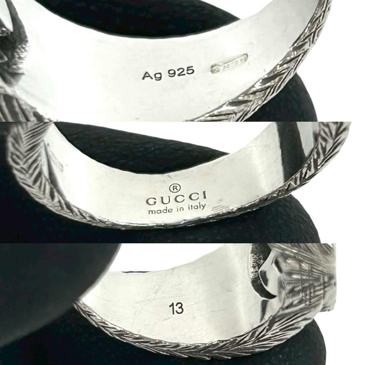GUCCI インターロッキングG アラベスク 925 リング 24号 GUCCI