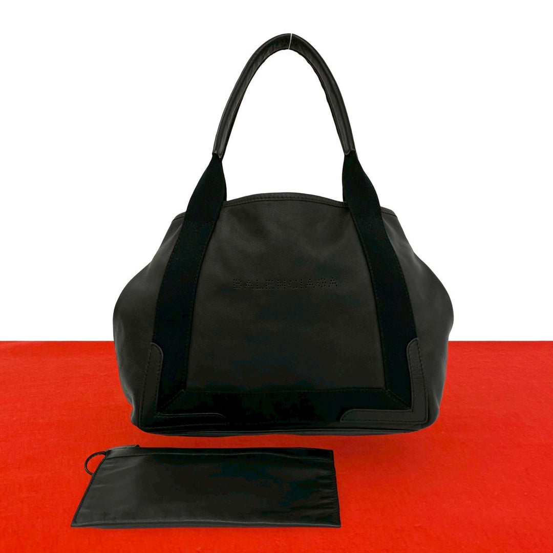 Tote bag Balenciaga navy cabas XS