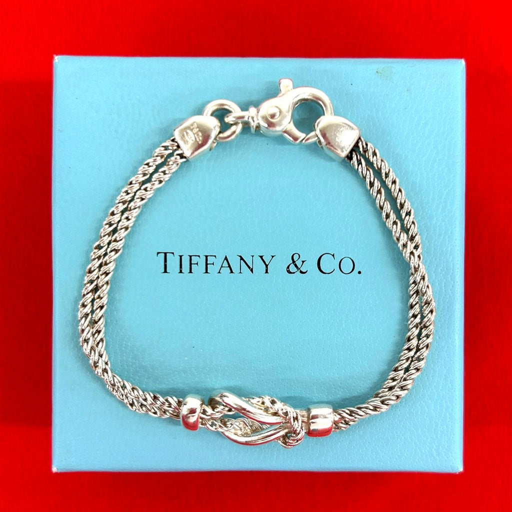 TIFFANY&Co. ティファニー ダブルロープ センターノット ブレスレット