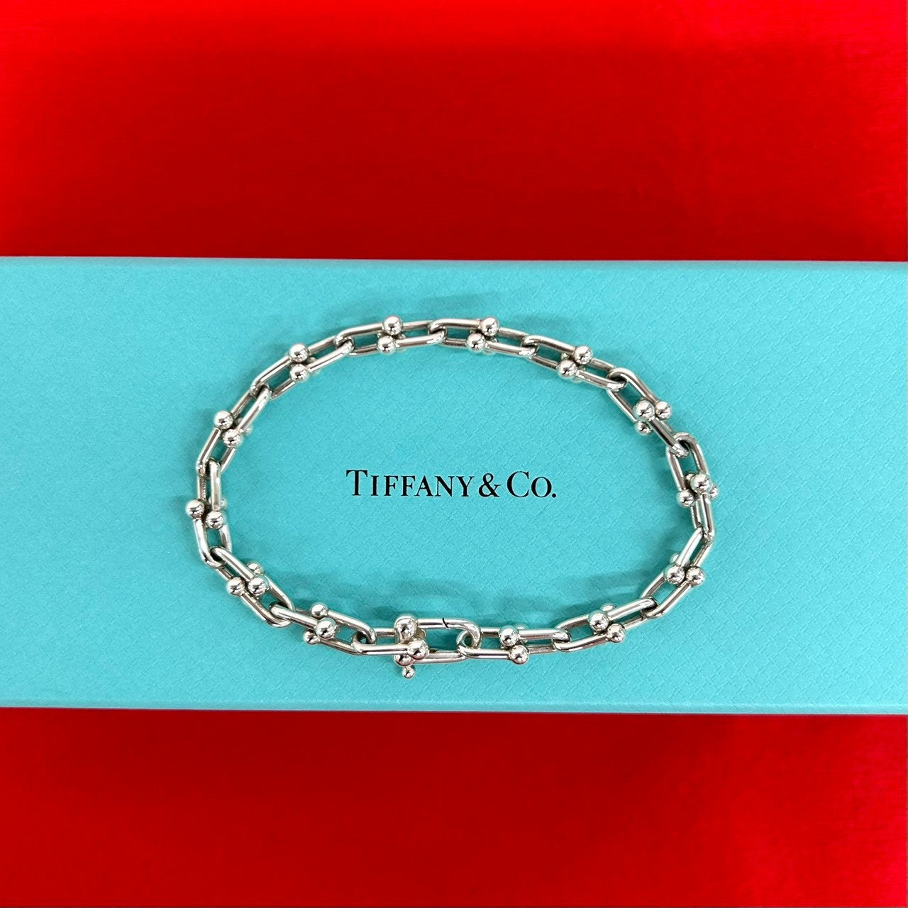 TIFFANY&Co. ティファニー ハードウェア スモールリンク ブレスレット TIFFANY&Co. ティファニー ハードウェア スモールリンク ブレスレット