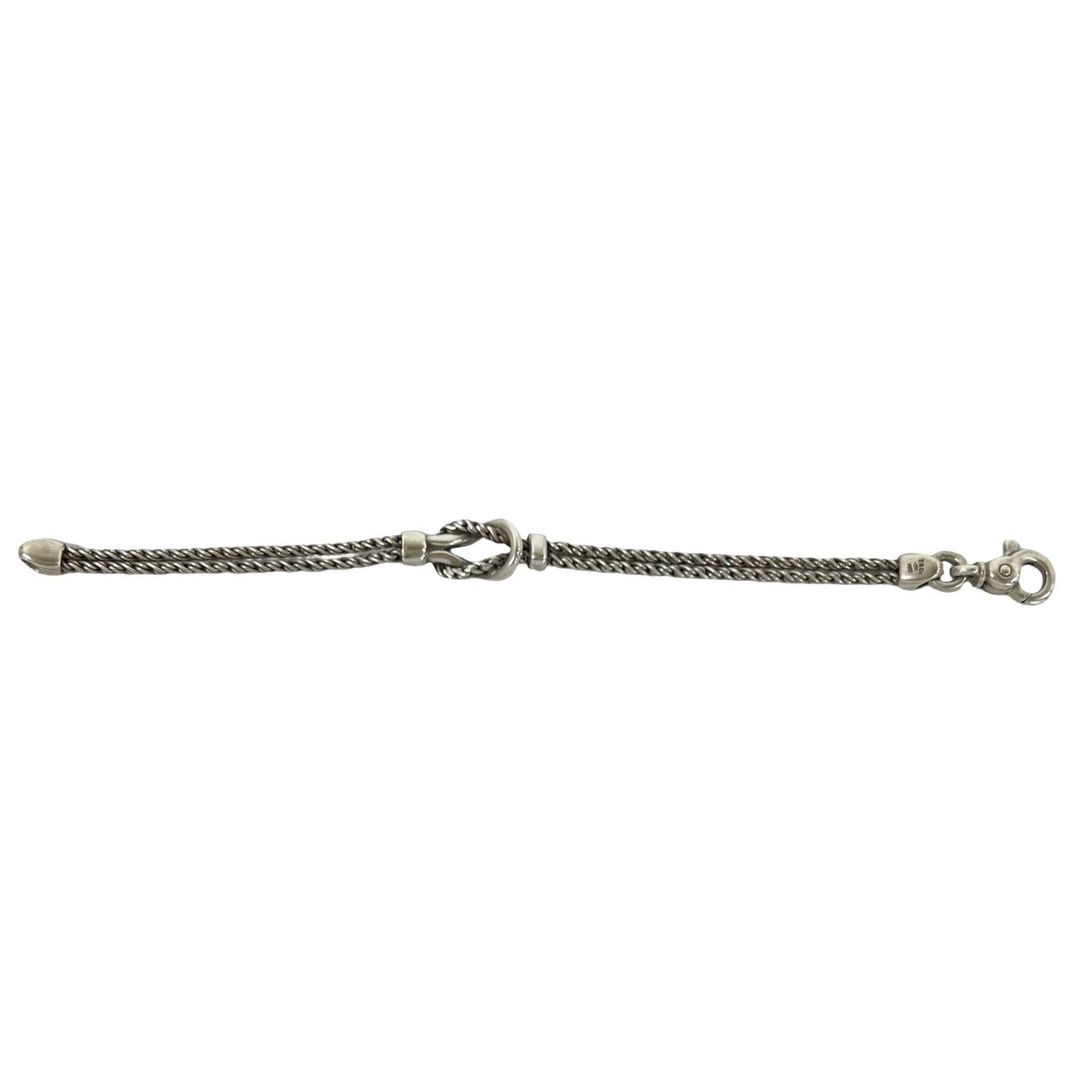 【芋けんぴ】ティファニー センターノット ダブルロープ ブレスレット TIFFANY&Co. ティファニー (Vintage) ダブルロープ センターノット