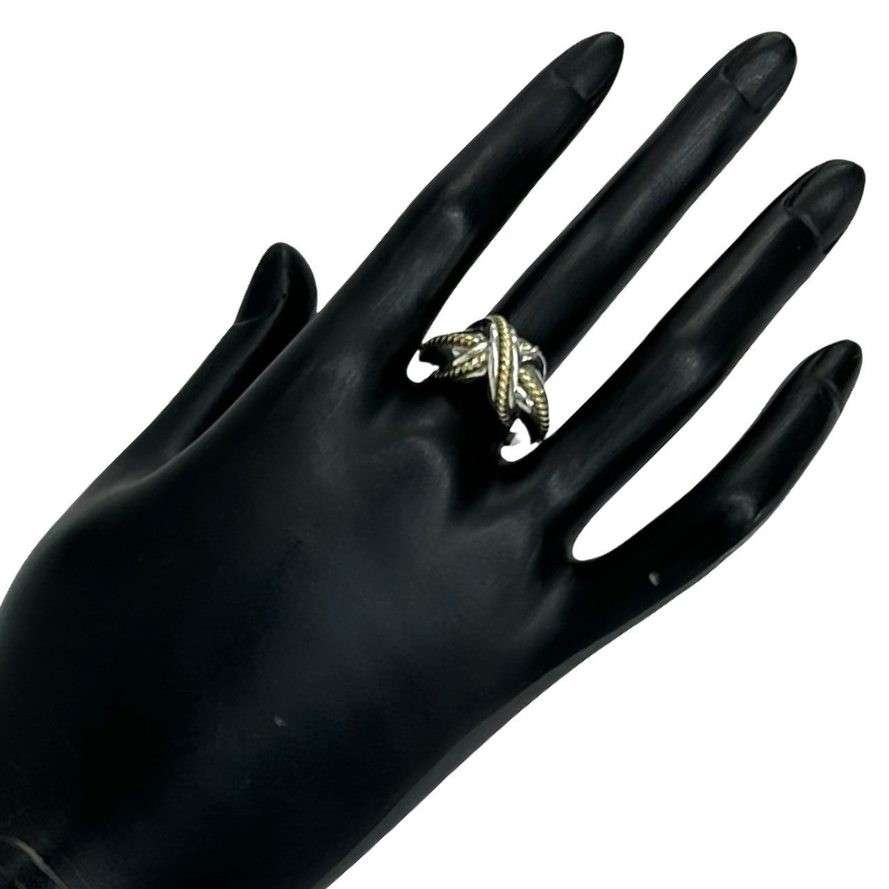TIFFANY&Co. ティファニー シグネチャー クロス リング 925 K18 750YG