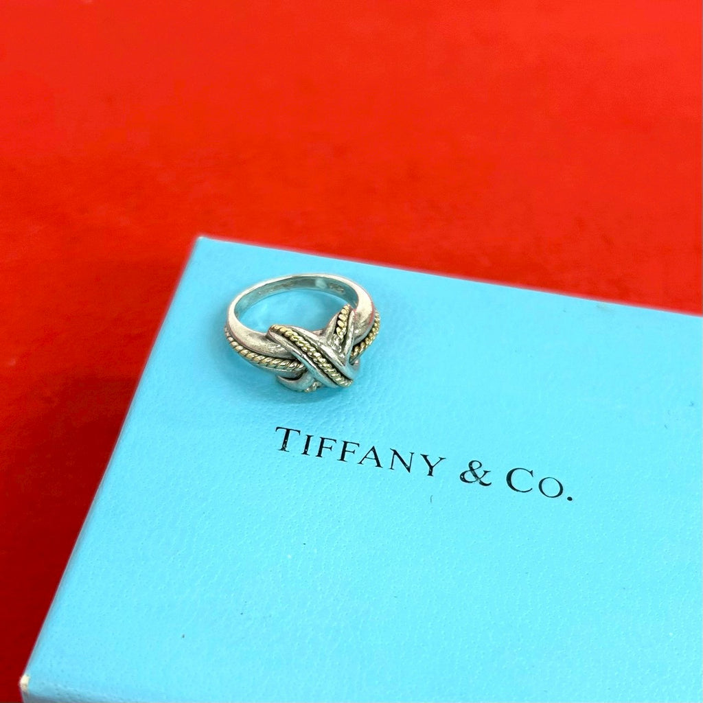 TIFFANY&Co. ティファニー (Vintage) シグネチャー リング 925 K18