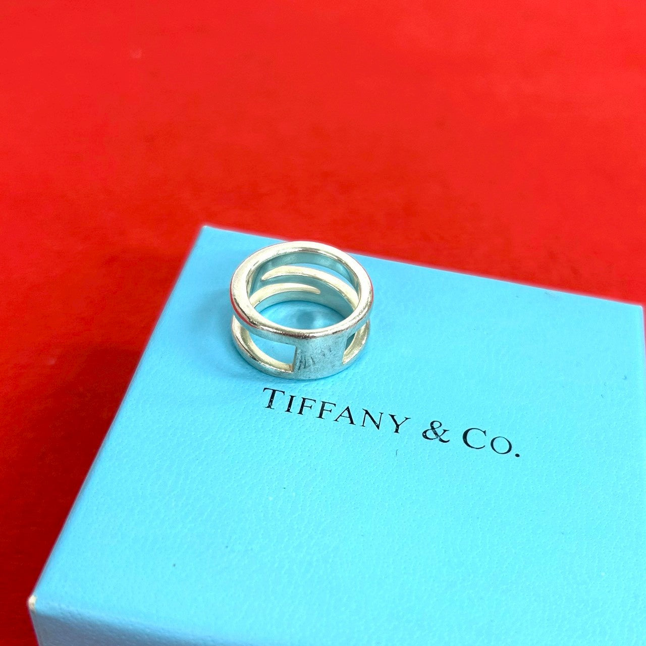 【約14号】Tiffany& Co.(ティファニー)ダイアゴナルリング TIFFANY&Co. ティファニー ダイアゴナル リング 指輪 – Trip