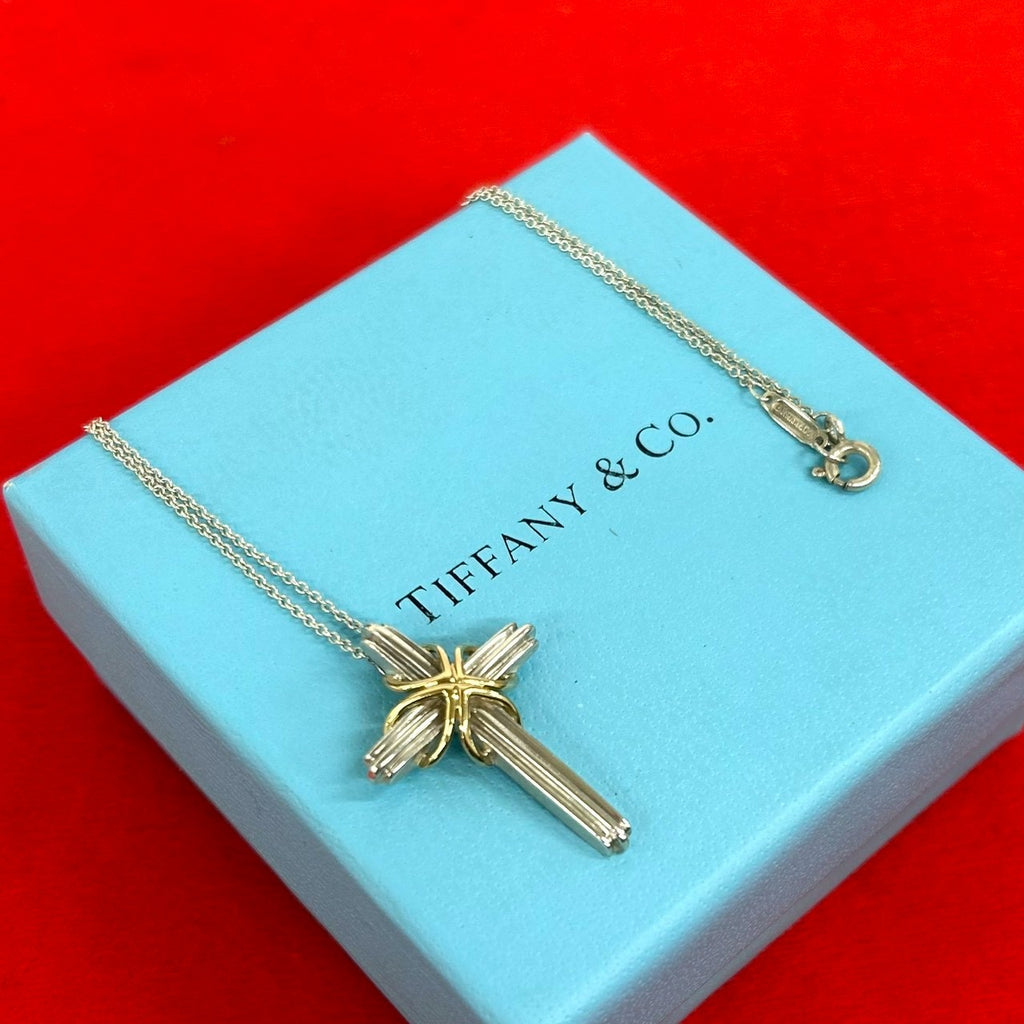 TIFFANY&Co. ティファニー (Vintage) シグネチャー クロス ネックレス