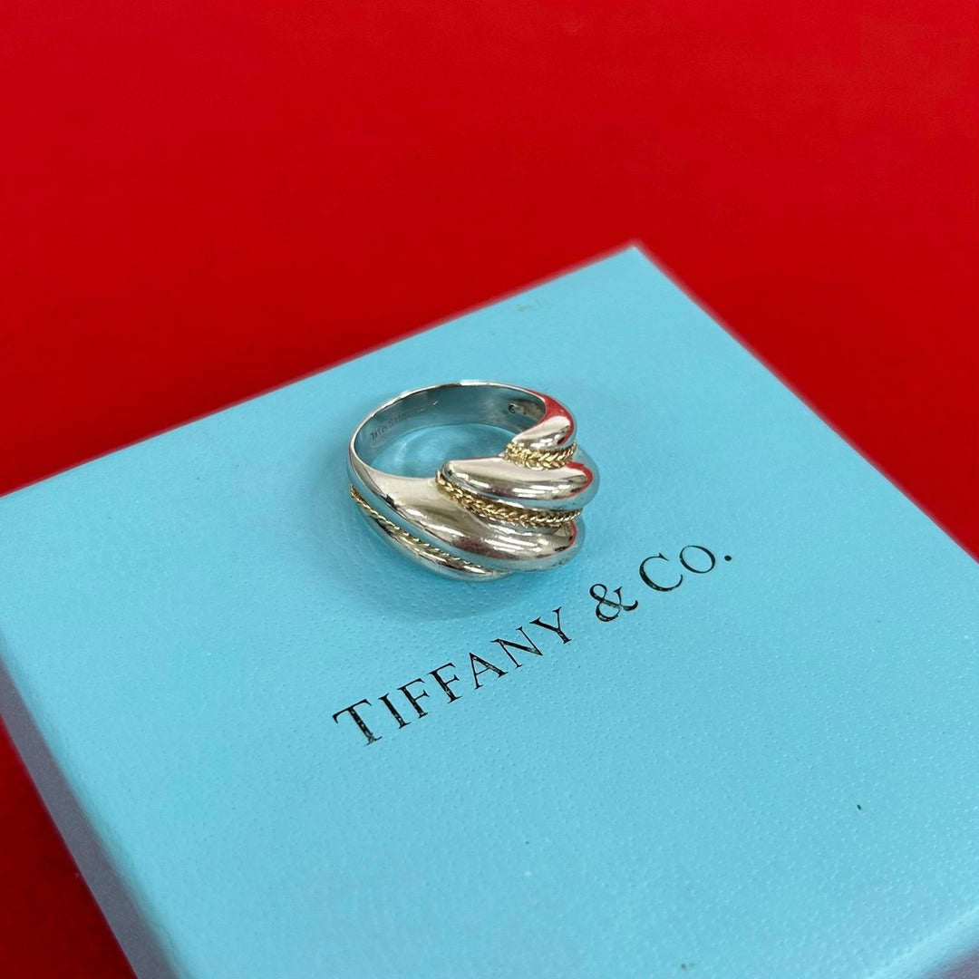 Rings Tiffany Twisted Rope Combination Ring
