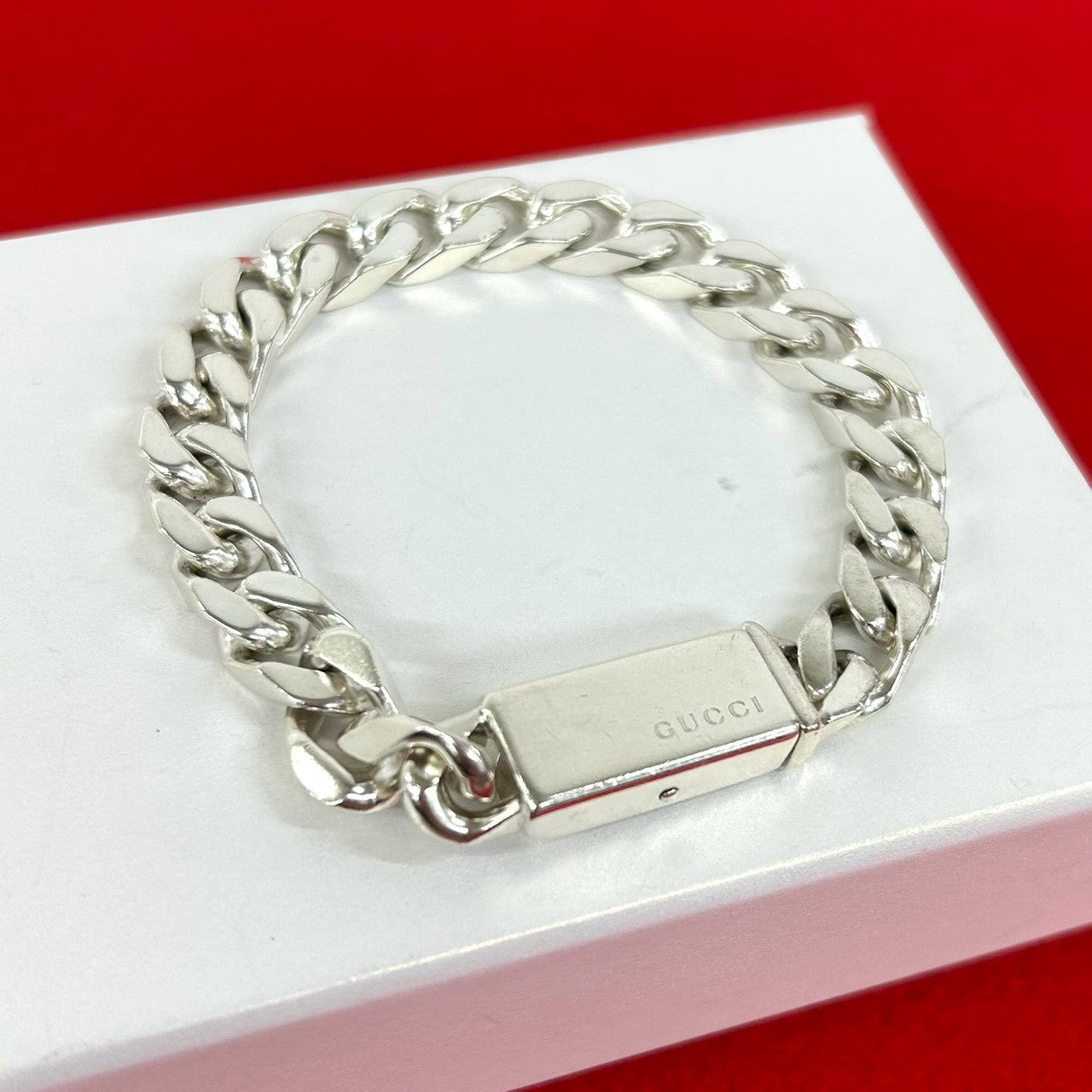 【超レア廃盤美品】GUCCI シルバー 喜平 ブレスレット 約18.5cm GUCCI グッチ 喜平 ブレスレット – Trip