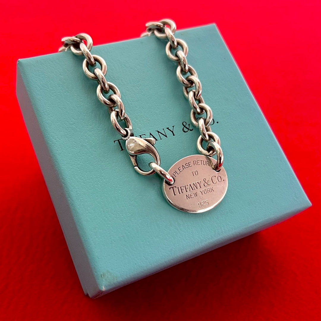 項鍊蒂芙尼返回腳趾橢圓形