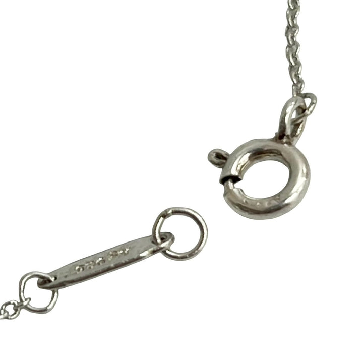 Necklace Tiffany Return Toe Double Heart Blue