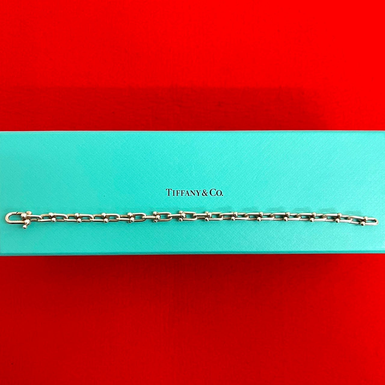 美品　ティファニー　ハードウェア　スモールリンク　ブレスレット ティファニー ハードウェア スモールリンク ブレスレット