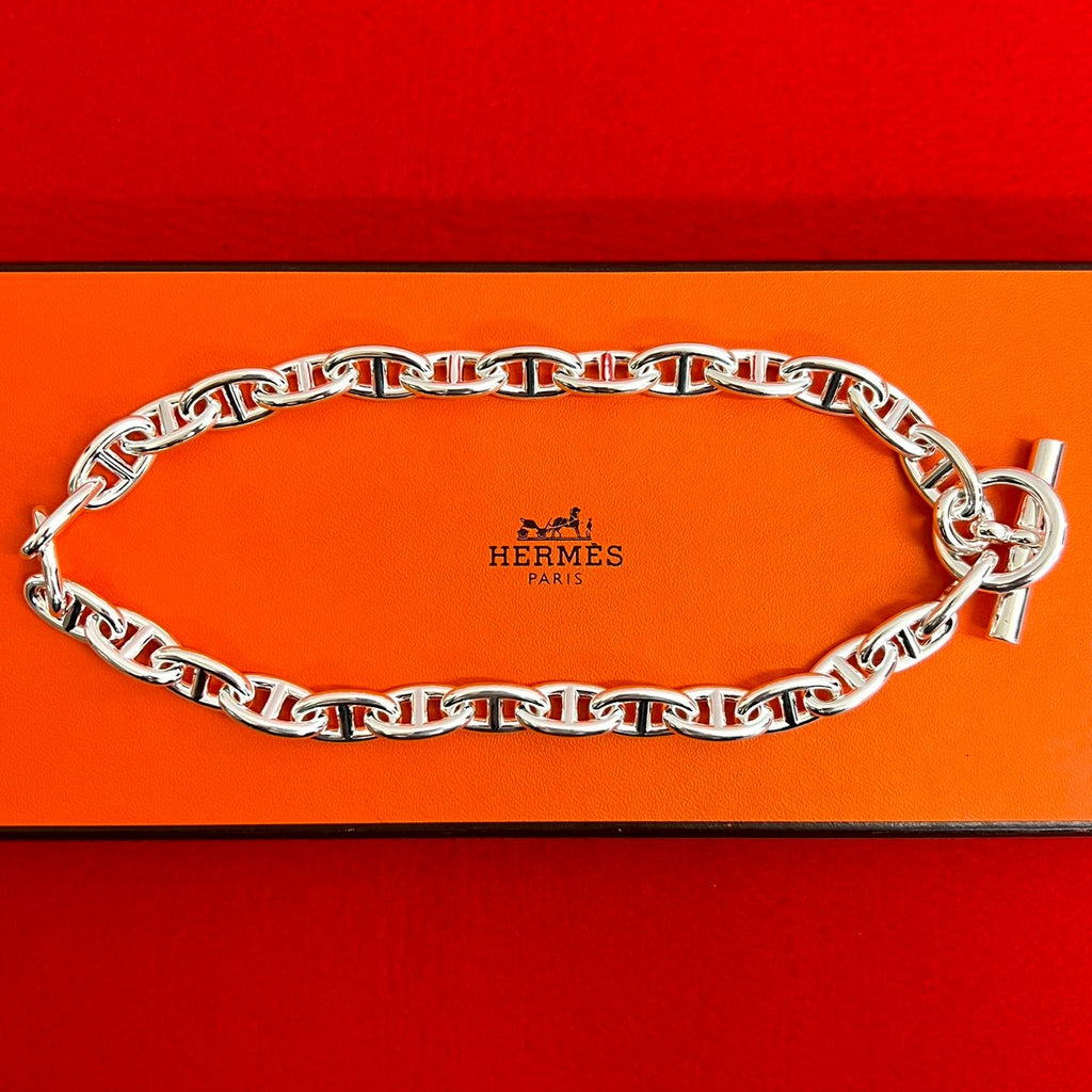 HERMES エルメス シェーヌダンクル GM ネックレス 29コマ – Trip