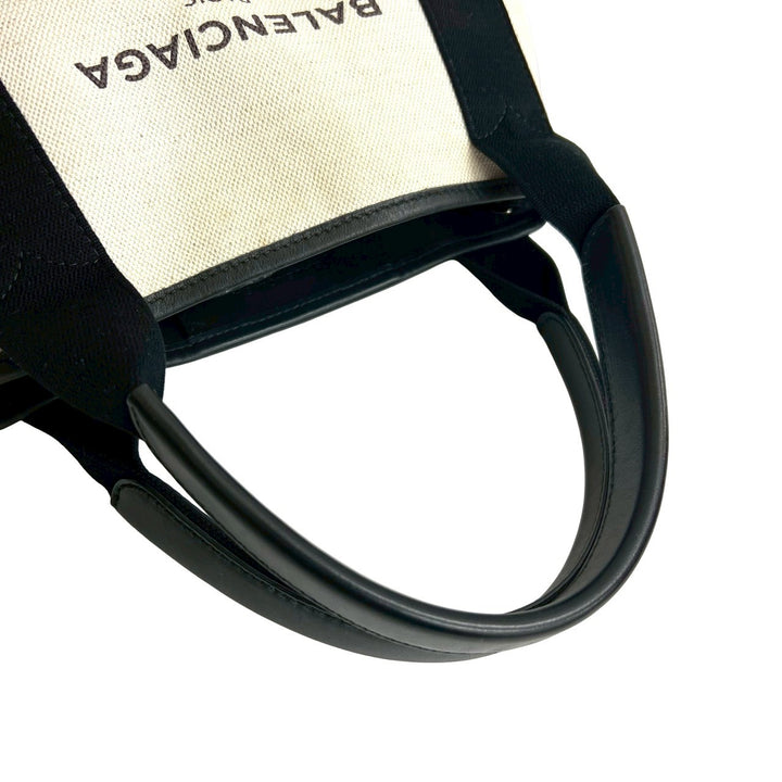 Shoulder bag Balenciaga navy cabas XS