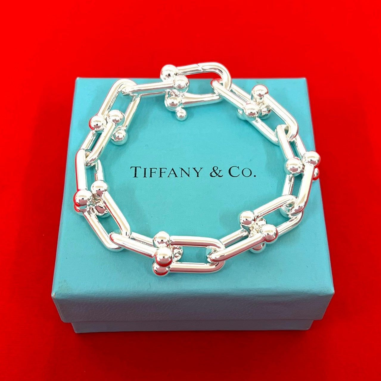 TIFFANY&Co. ティファニー ハードウェア ラージ リンク ブレスレット