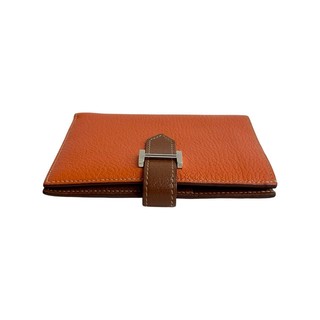 Bifold wallet Hermes Bearn compact