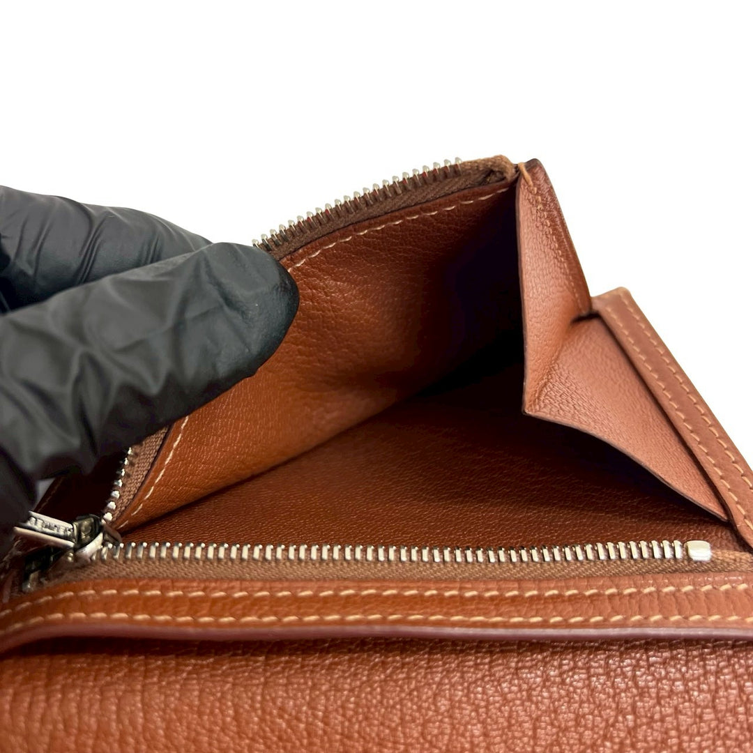 Bifold wallet Hermes Bearn compact