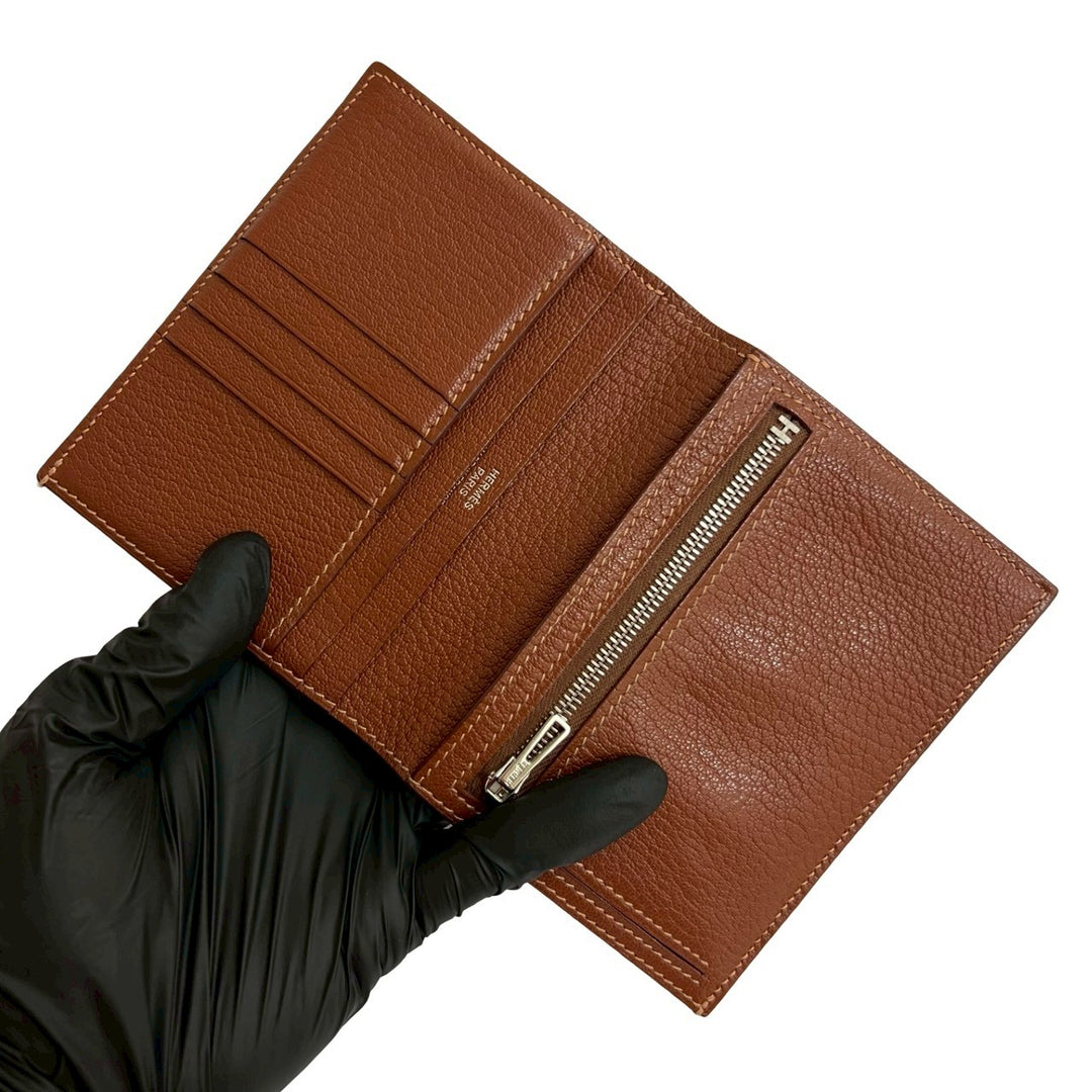 Bifold wallet Hermes Bearn compact