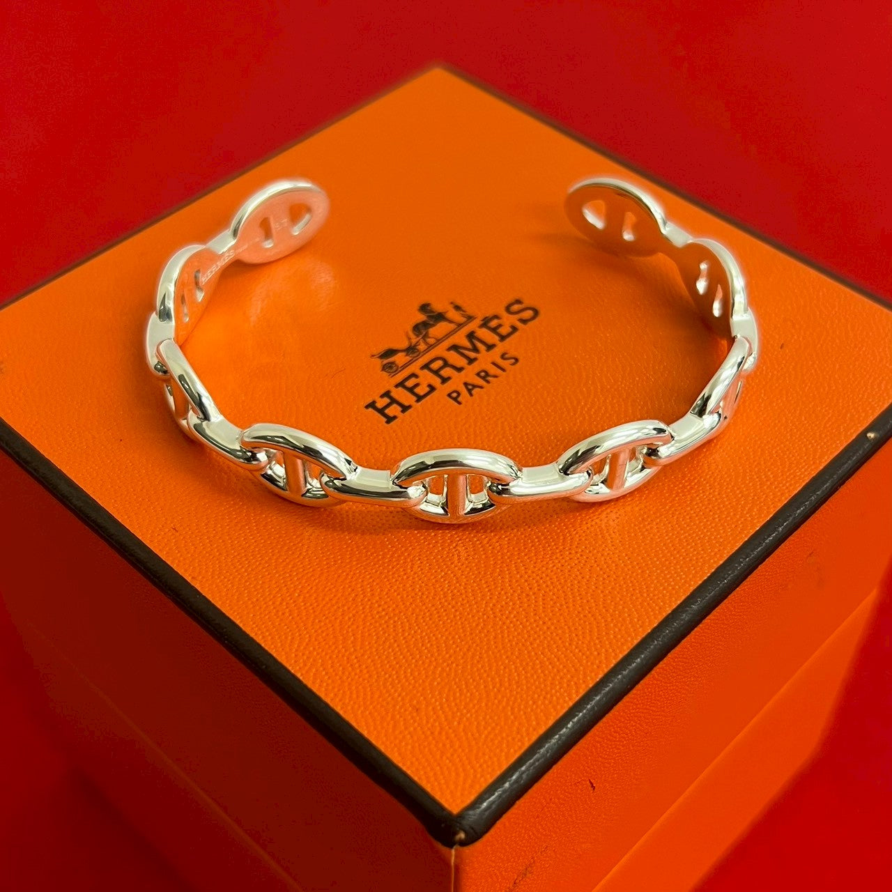 HERMES エルメス シェーヌダンクル アンシェネ バングル – Trip