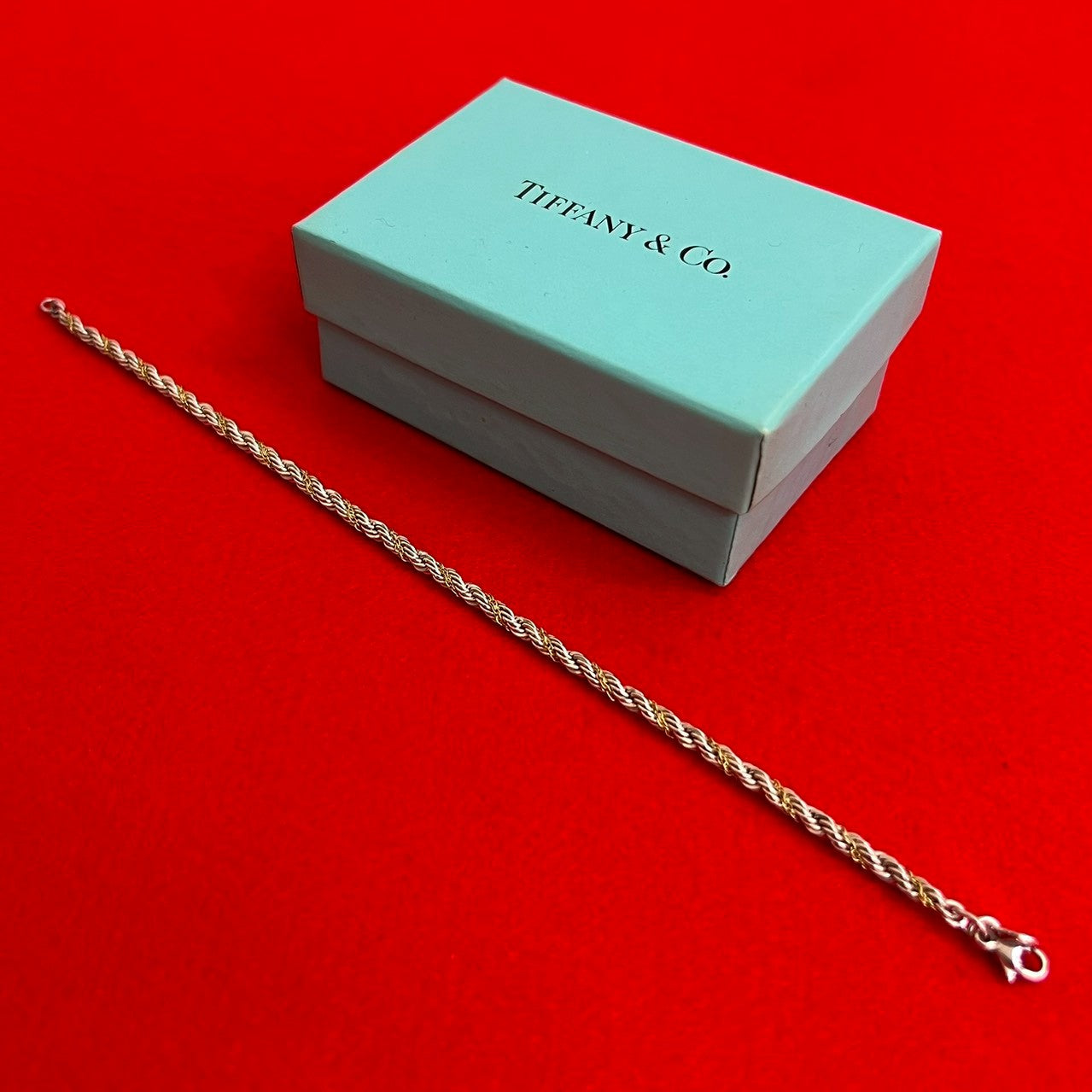 TIFFANY&Co. ティファニー コンビ ツイスト チェーン ブレスレット – Trip
