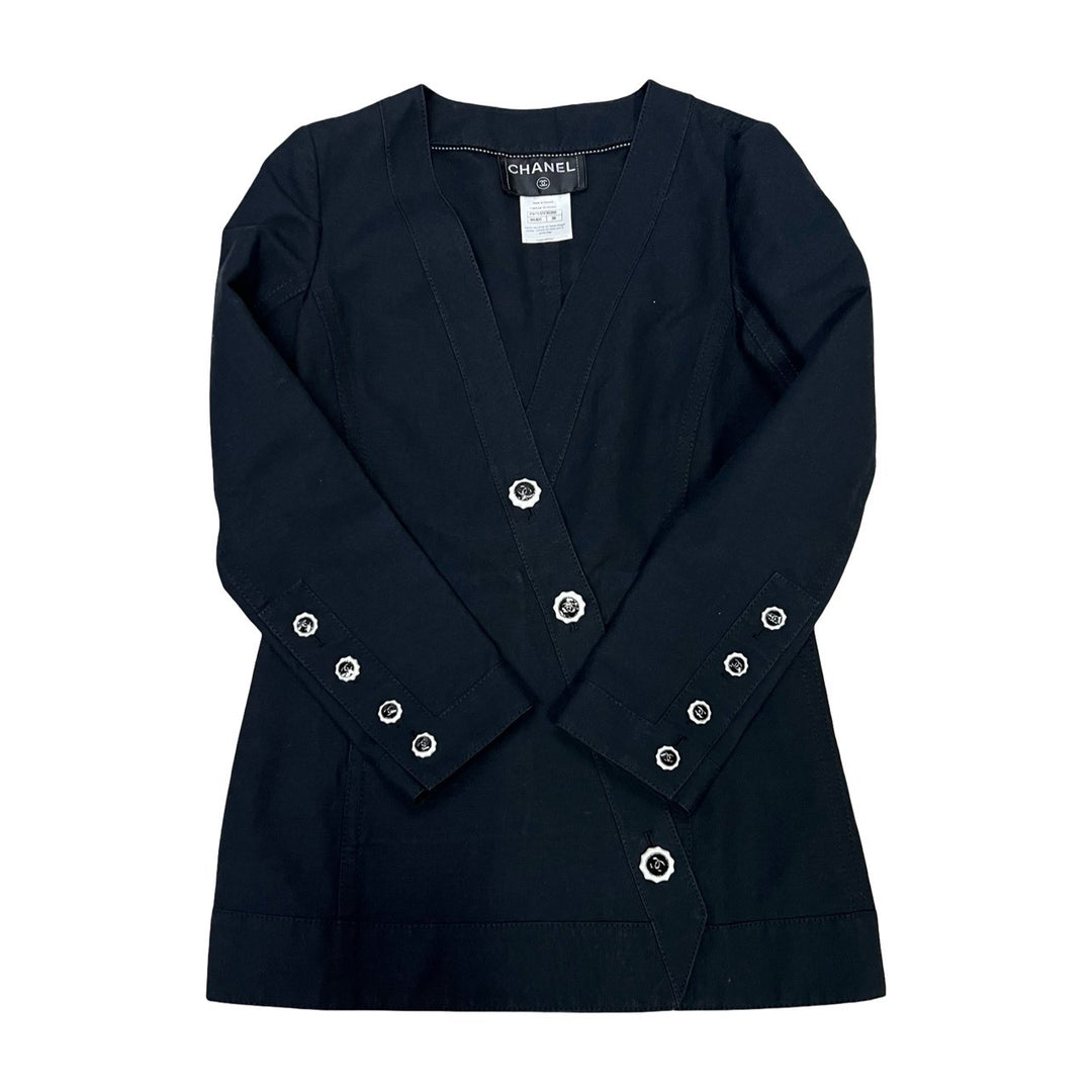 collarless jacket chanel
