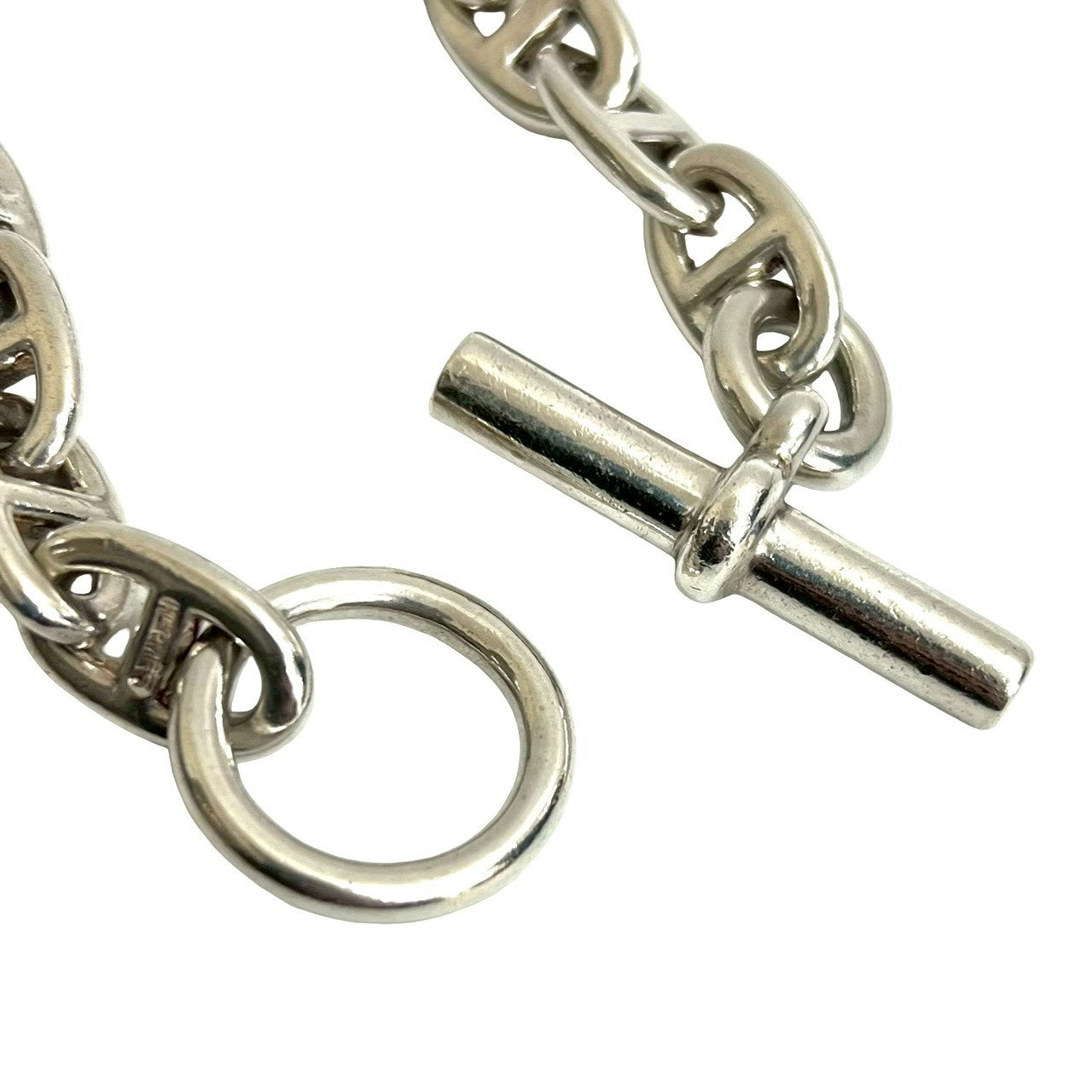 エルメス マルジェラ期 シェーヌダンクル MM 16 エルメス ブレスレット シェーヌダンクル GM 13コマ SV925 箱