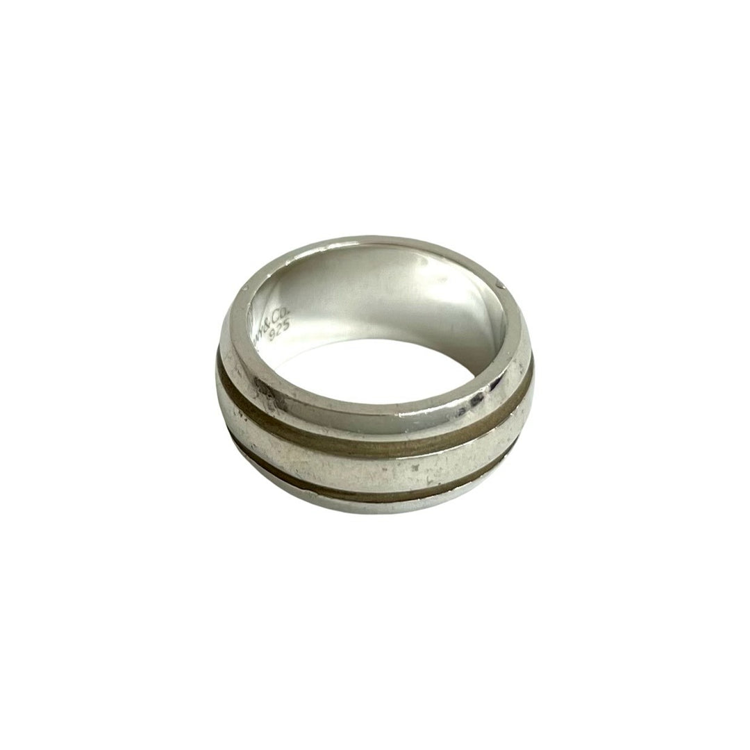 Rings Tiffany Grooved Double Line Ring