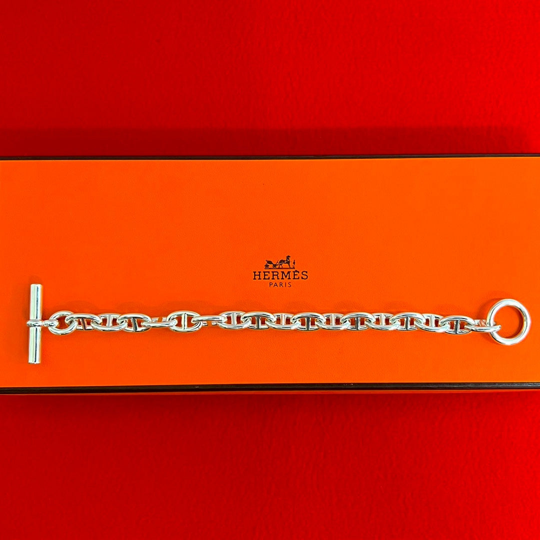 ブレスレット エルメス シェーヌダンクル MM 17コマ