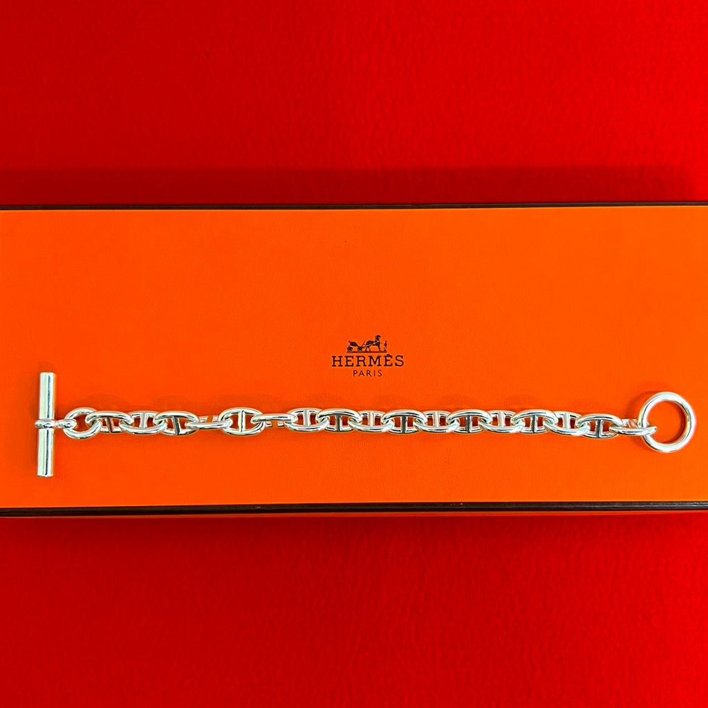 HERMES エルメス シェーヌダンクル MM 17コマ ブレスレット – Trip