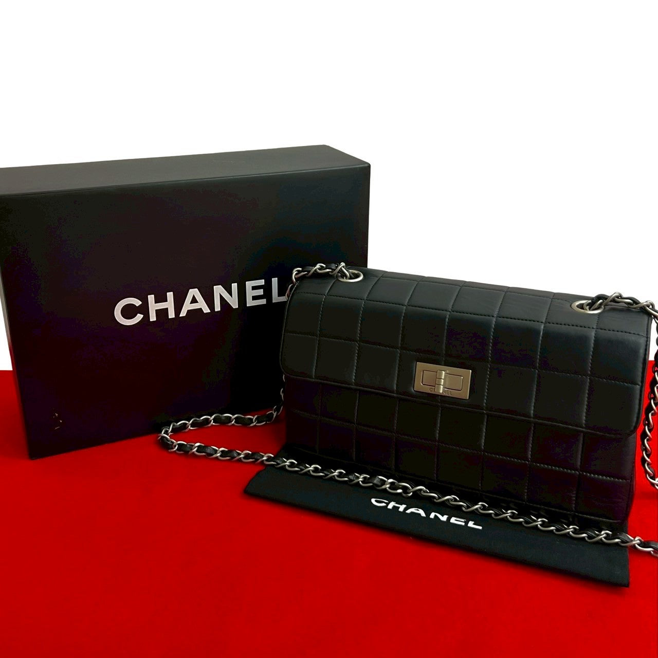 CHANEL ショルダー Vintage Chanel Camera 1992 Single Flap Bijoux Chain CC 24K Tassel