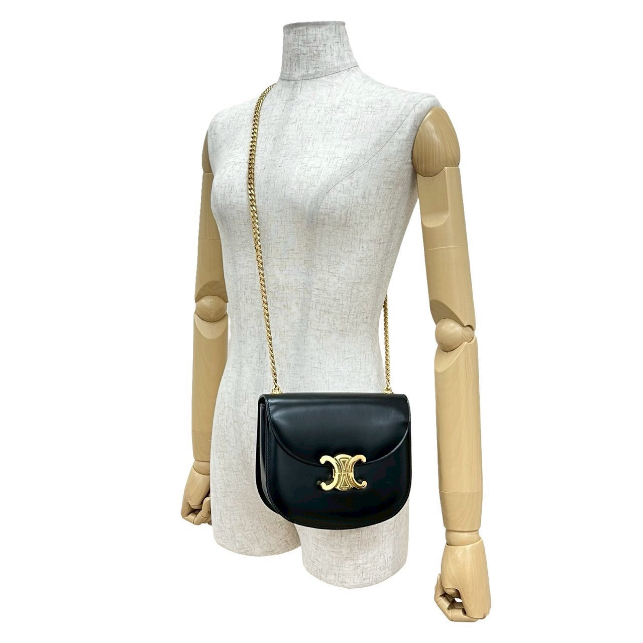 美品 セリーヌ CELINE レディース ティーン ブザス ショルダーバッグ F-CU-1292 斜めがけ クロスボディ CELINE セリーヌ ティーン チェーン ブザス ショルダーバッグ – Trip