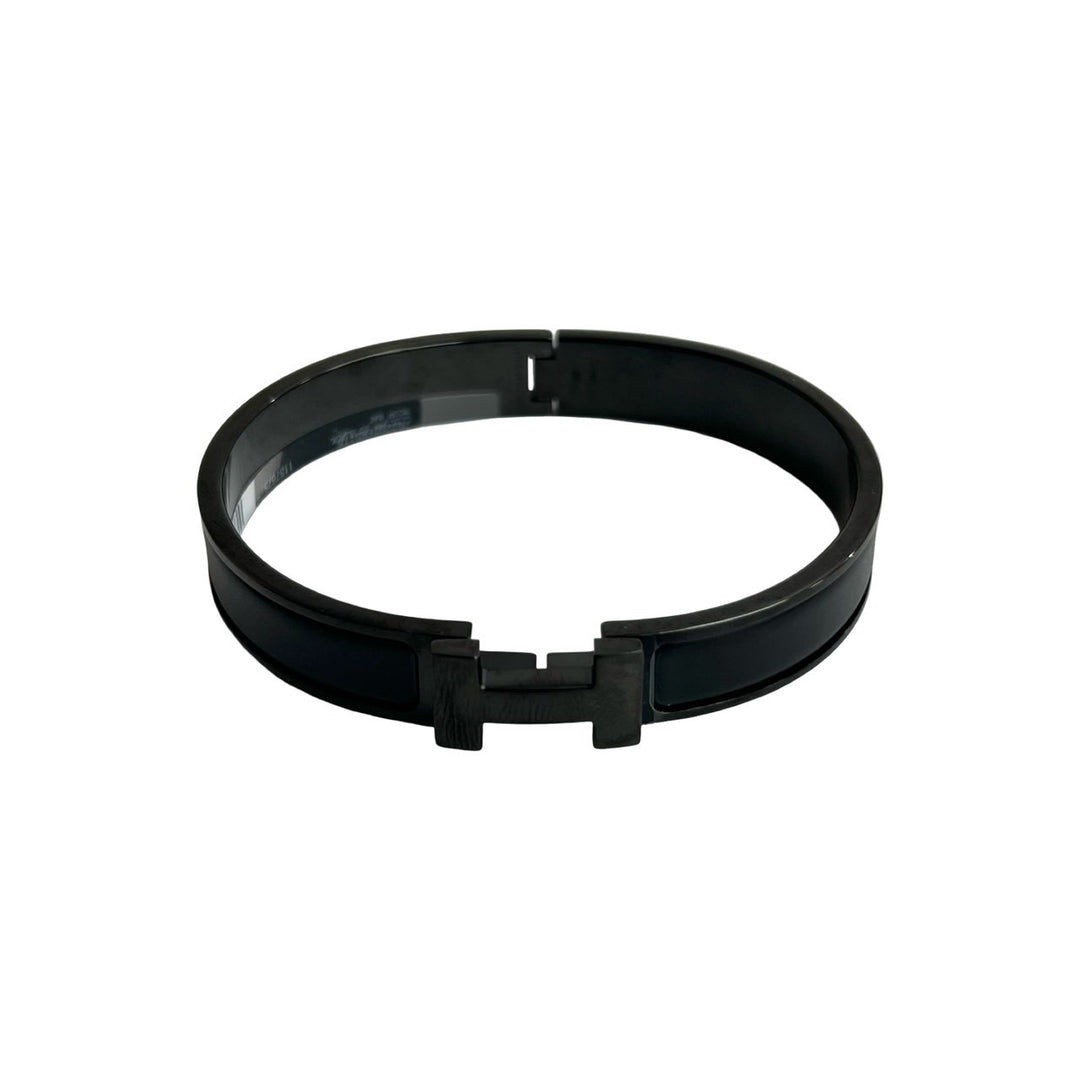 ブレスレット エルメス クリック HH ソーブラック