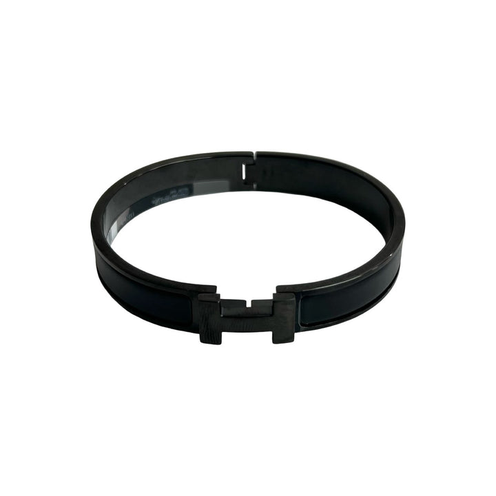 ブレスレット エルメス クリック HH ソーブラック