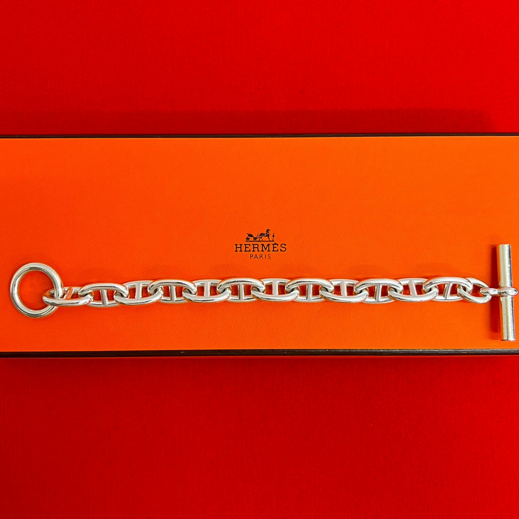 HERMES エルメス シェーヌダンクル TGM マルジェラ期 ブレスレット – Trip