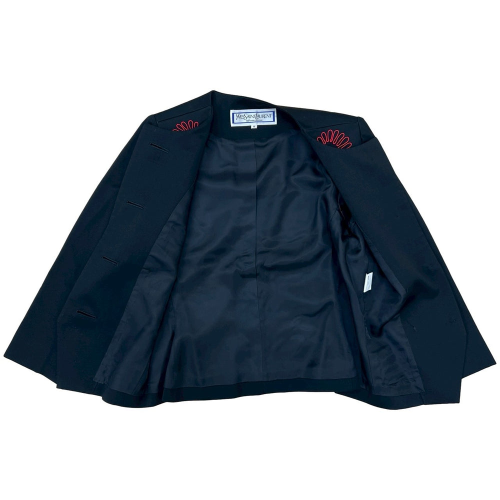 Collarless jacket Yves Saint Laurent