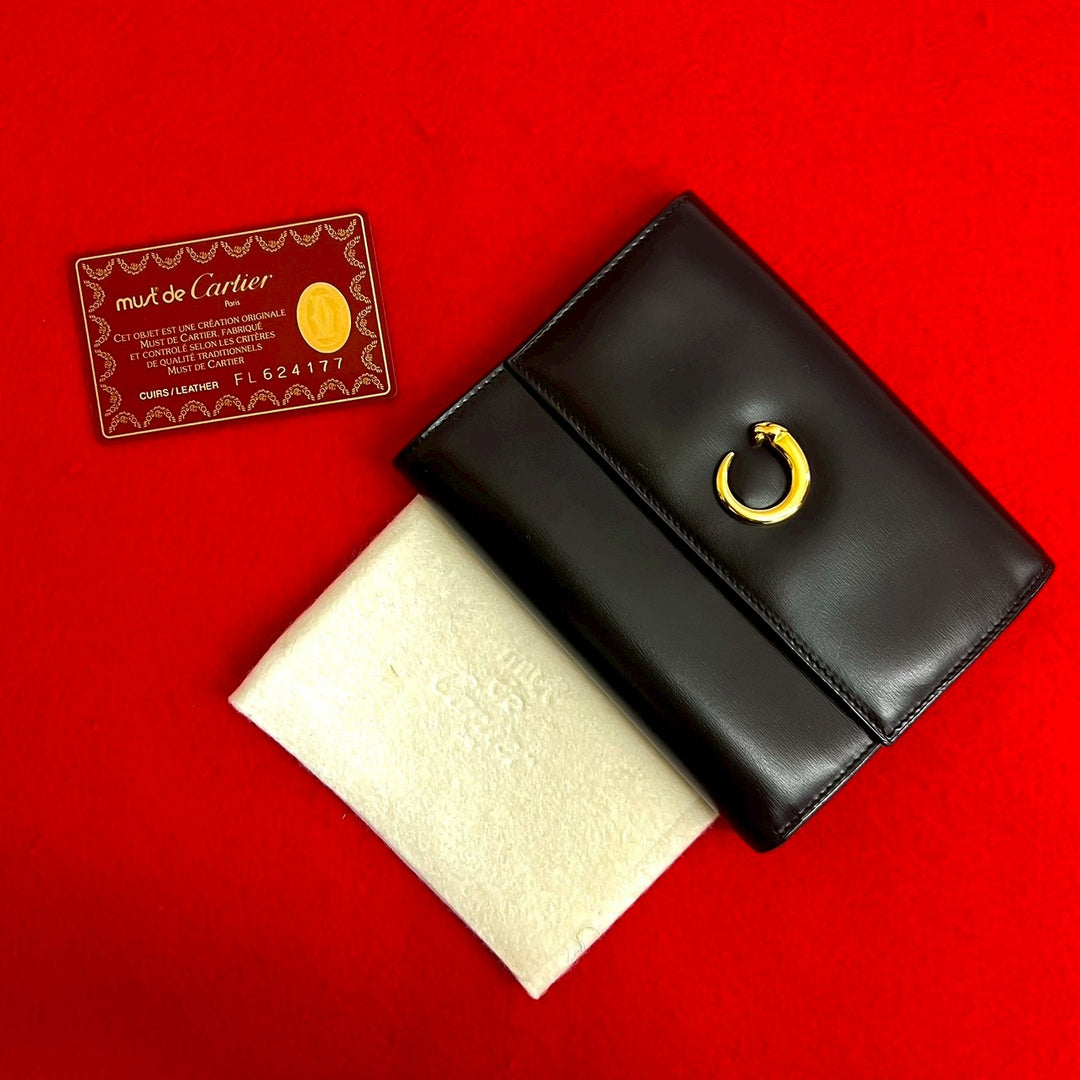 三つ折り財布 カルティエ