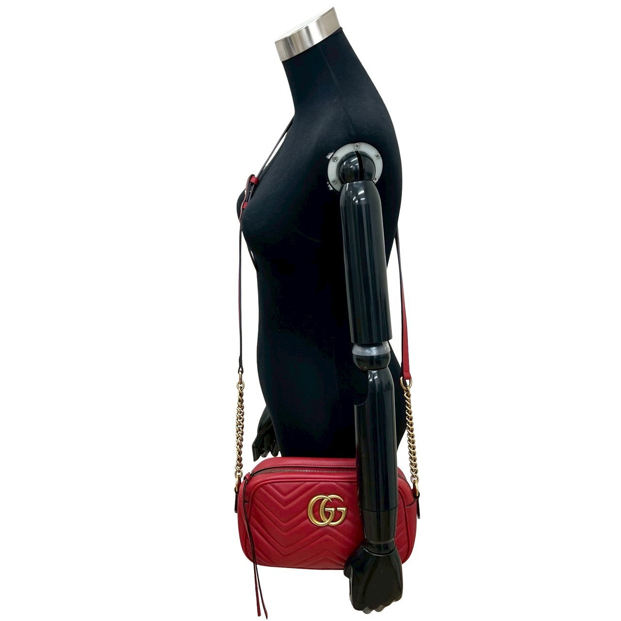 GUCCI GGマーモント　ラウンドショルダーバッグ GUCCI|グッチ GG マーモント ラウンドチェーンショルダーバッグ