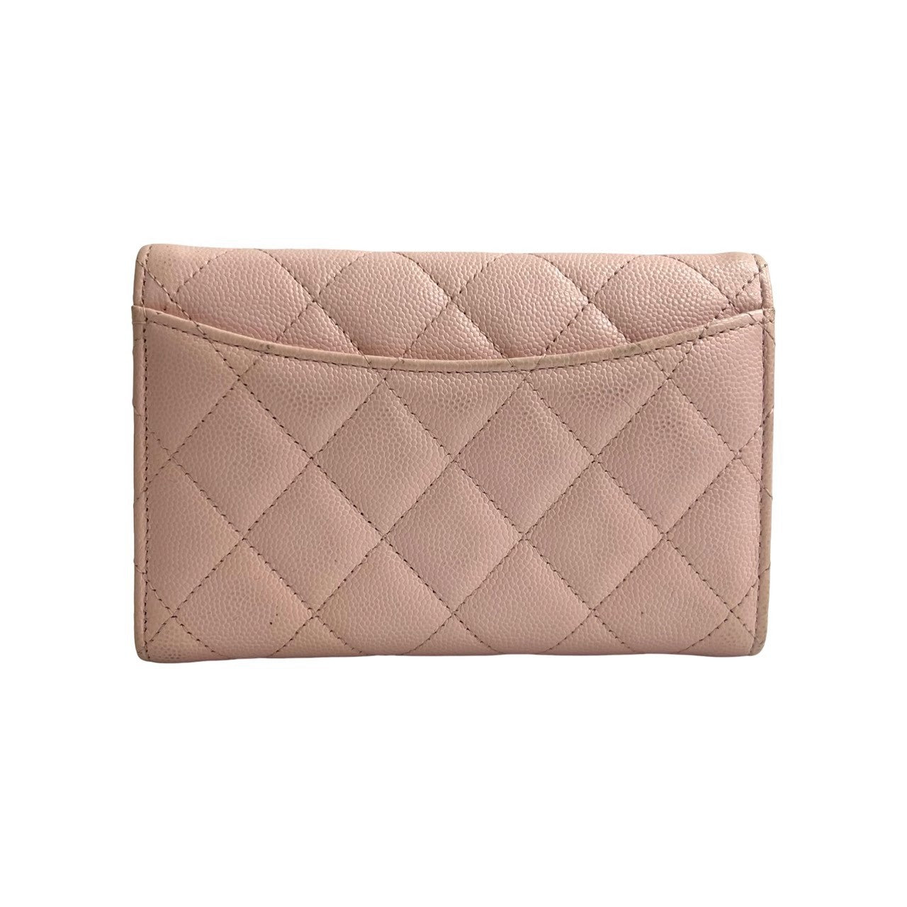 極 美品 希少品 シール有 32番台 CHANEL シャネル マトラッセ レザー 本革 キャビアスキン ココマーク 二つ折り 財布 ピンク 32217 CHANEL（シャネル） 極 美品 希少品 シール有 32番台 マトラッセ