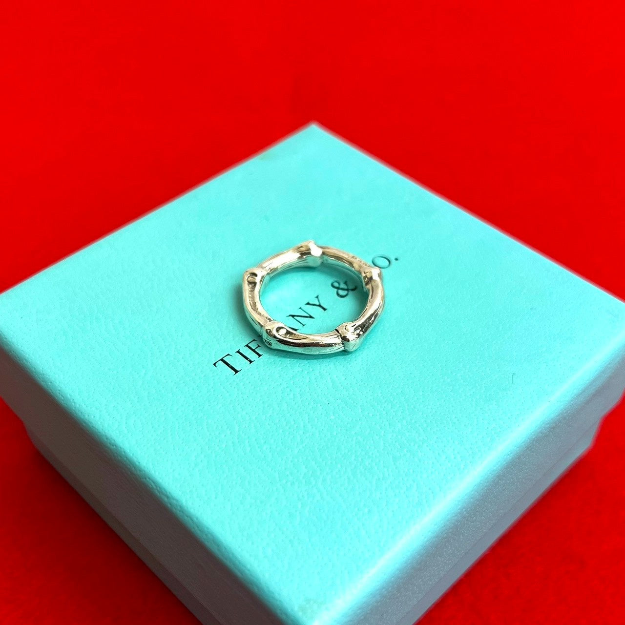 Tiffany＆Co. ティファニー バンブーリング 925刻印 5号 箱 袋付 Tiffany＆Co. ティファニー バンブーリング 925刻印 5号 箱 袋付