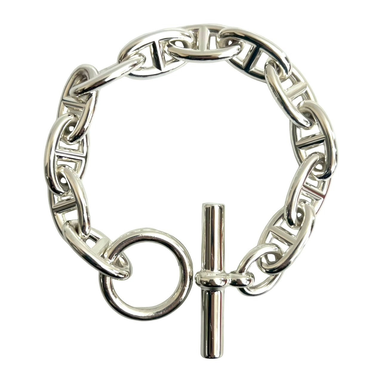 (8/22まで出品)シェーヌダンクル　GM 12コマ　エルメス HERMES エルメスブレスレットシェーヌダンクルGM12コマ