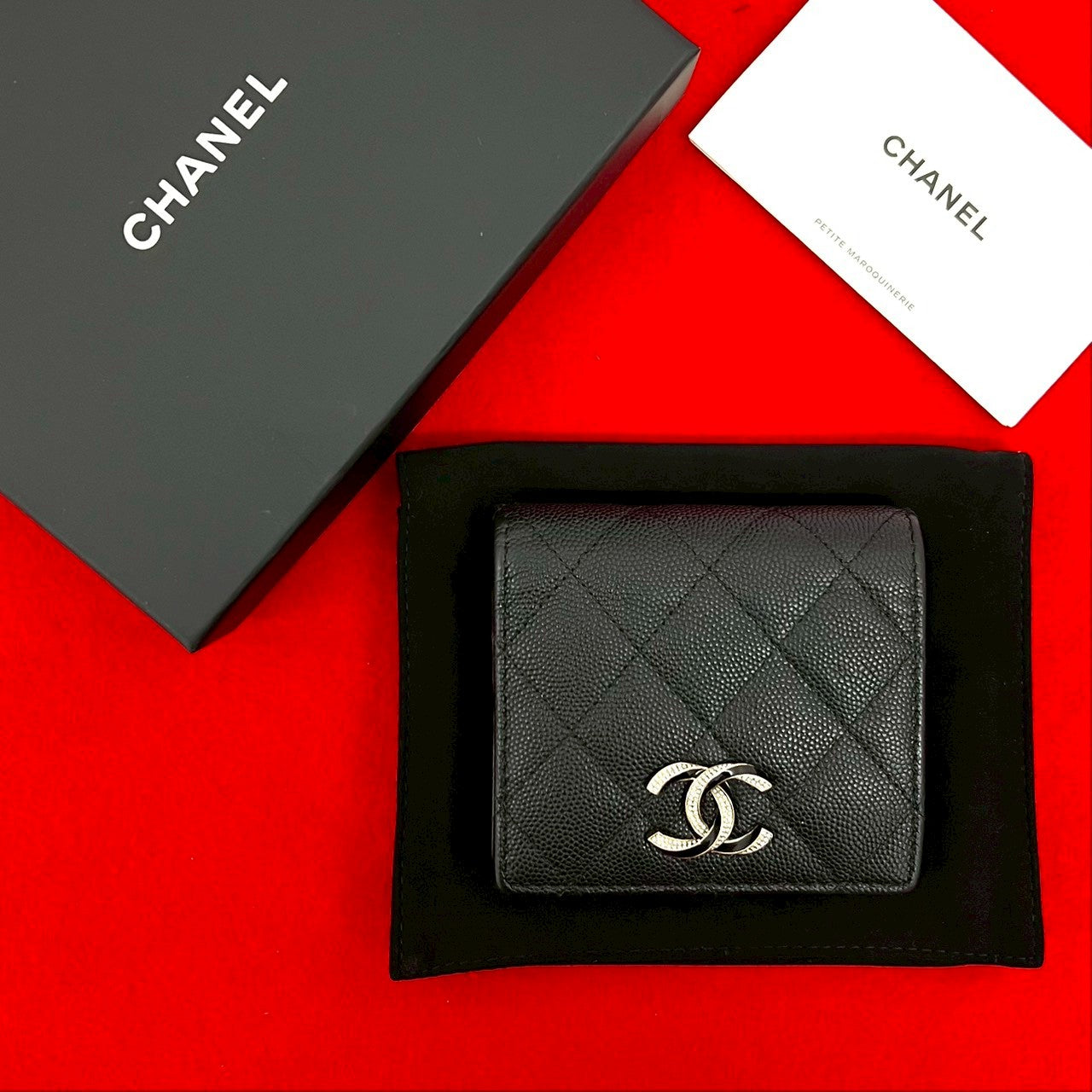【シリアルナンバー、カード有】CHANEL 二つ折り財布 CHANEL シャネル 二つ折り財布 – Trip