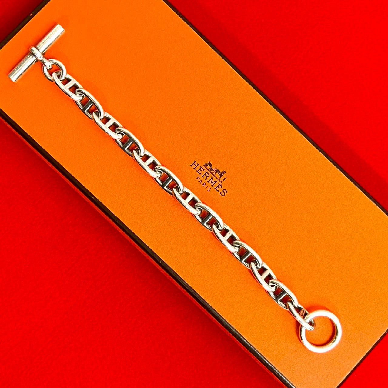 HERMES エルメス (Vintage) シェーヌダンクル GM 13コマ マルジェラ期