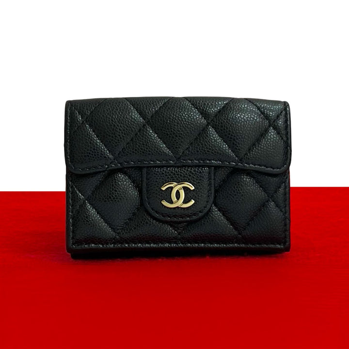 trifold wallet chanel