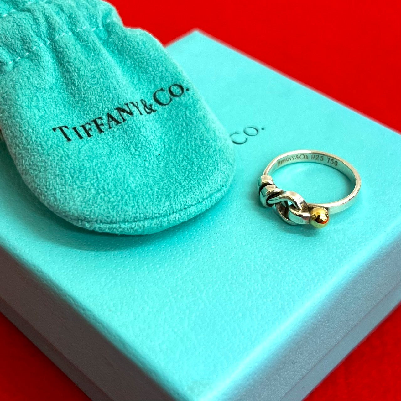 オールドティファニー　12号　フック＆アイ　ラブノット TIFFANY&Co. ティファニー フック＆アイ ラブノット リング 指輪 – Trip