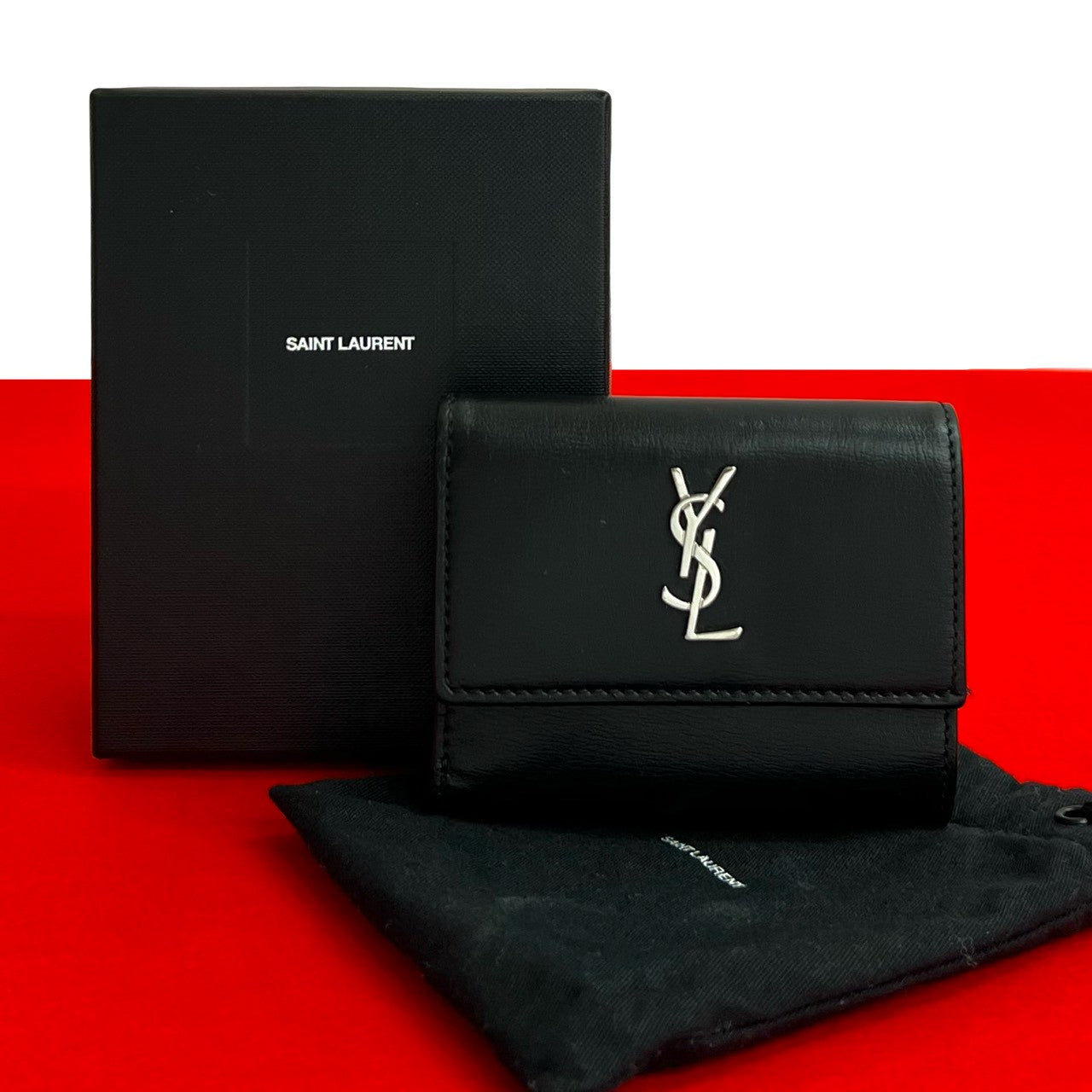SAINT LAURENT PARIS サンローランパリ 三つ折り財布 – Trip