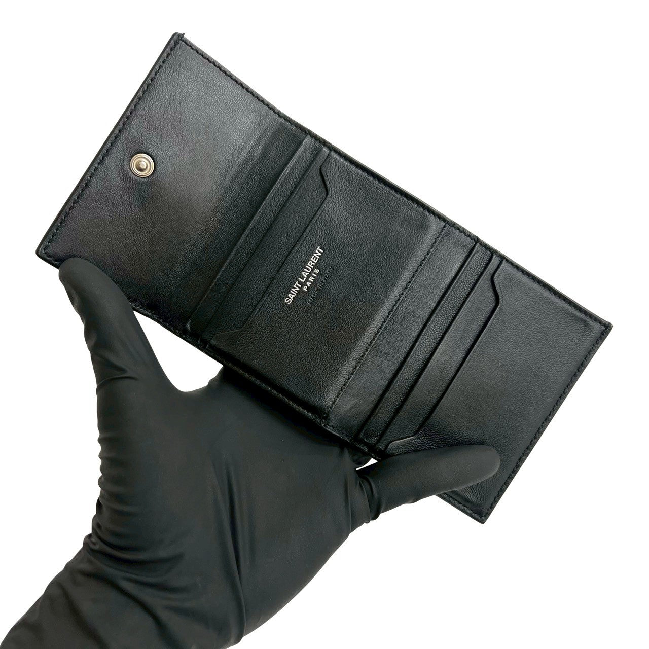 SAINT LAURENT PARIS 三つ折り財布 ブラック SAINT LAURENT PARIS サンローランパリ 三つ折り財布 – Trip