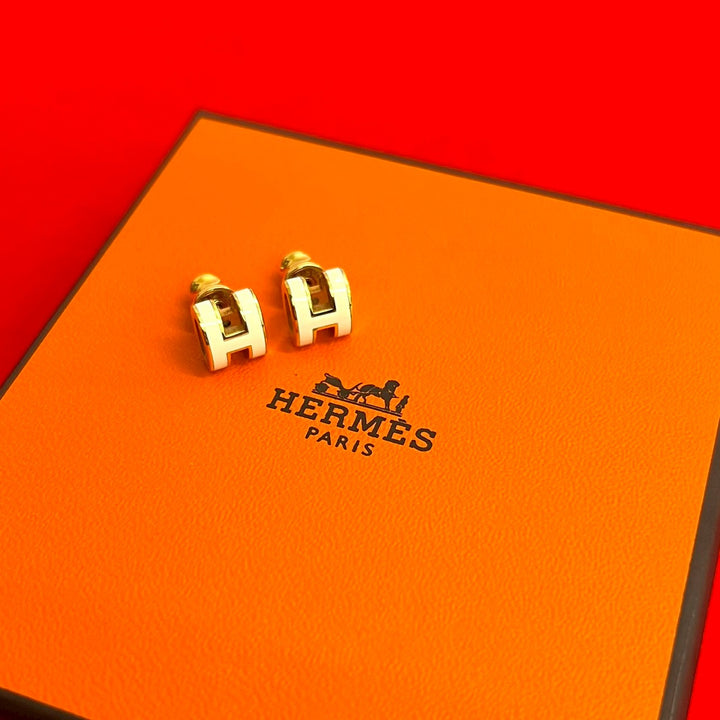 earrings hermes mini pop ash