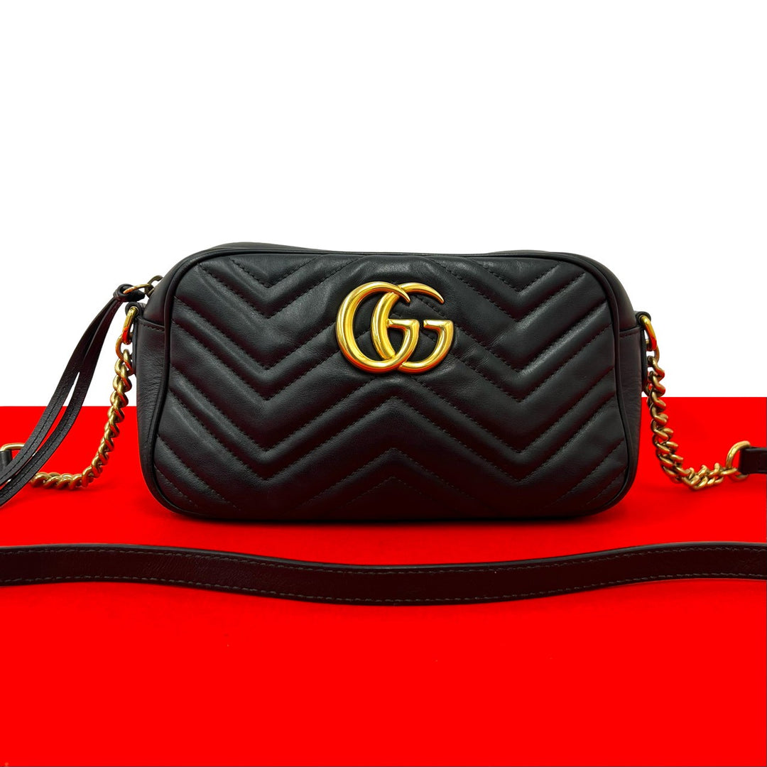 GUCCI グッチ GGマーモント ショルダーバッグ – Trip