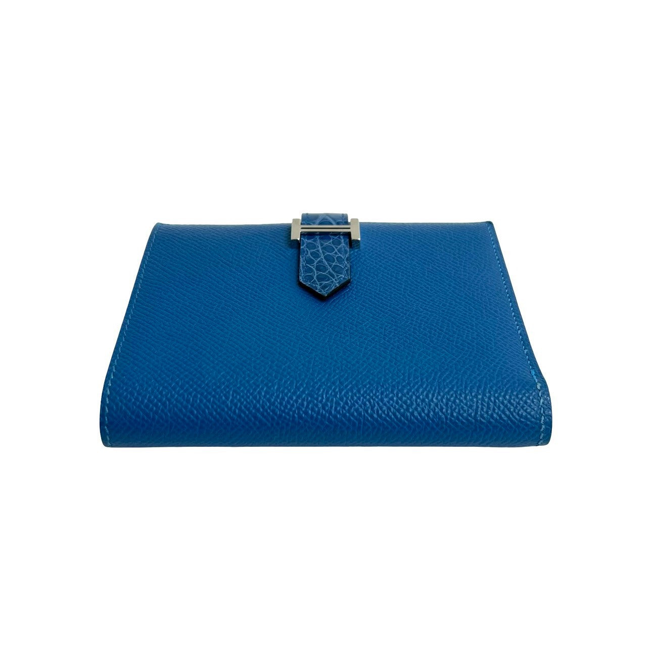HERMES エルメス　ベアン　コンパクト　希少　ブルージーン　財布　二つ折り HERMES エルメス ベアン コンパクト 二つ折り財布 – Trip